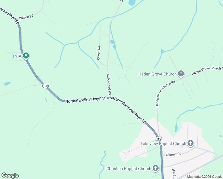 map of restaurants, bars, coffee shops, grocery stores, and more near 4223 Swicegood Road in Linwood