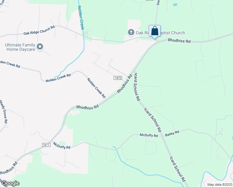 map of restaurants, bars, coffee shops, grocery stores, and more near Rhodhiss Road in Connelly Springs