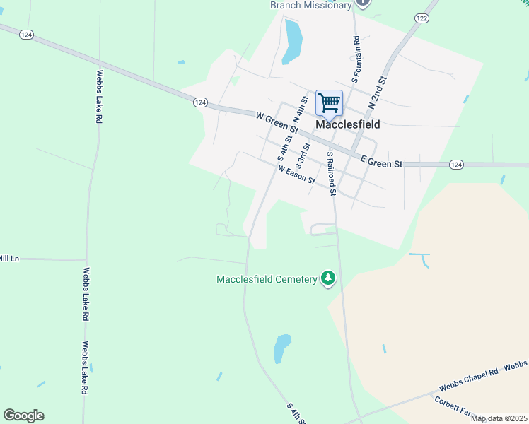 map of restaurants, bars, coffee shops, grocery stores, and more near 547 South 4th Street in Macclesfield