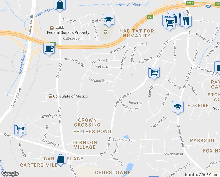 map of restaurants, bars, coffee shops, grocery stores, and more near 804 Elkhart Drive in Raleigh