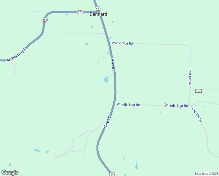 map of restaurants, bars, coffee shops, grocery stores, and more near 13191 U.S. 65 in Dennard