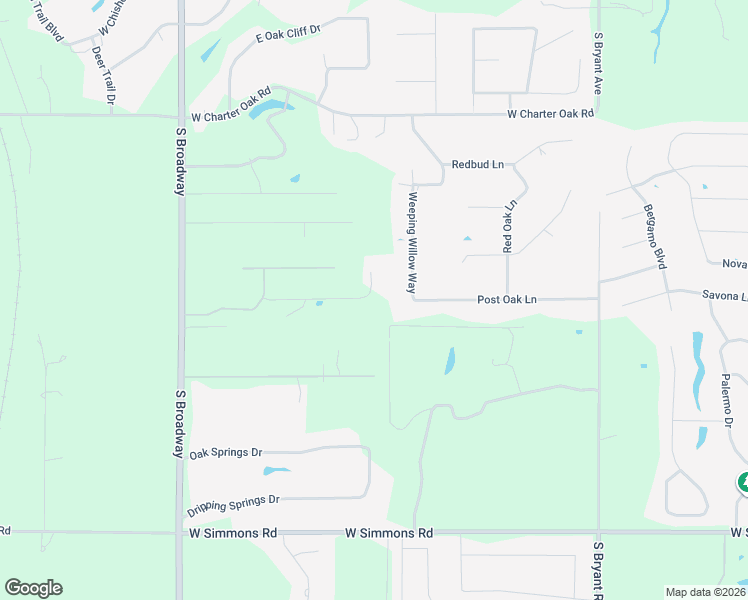 map of restaurants, bars, coffee shops, grocery stores, and more near 9009 Weeping Willow Way in Edmond