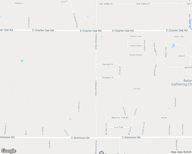 map of restaurants, bars, coffee shops, grocery stores, and more near 12725 South Midwest Boulevard in Edmond