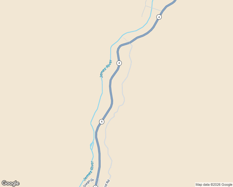 map of restaurants, bars, coffee shops, grocery stores, and more near 15466 New Mexico 4 in Jemez Springs
