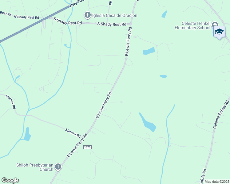 map of restaurants, bars, coffee shops, grocery stores, and more near 355 East Lewis Ferry Road in Statesville