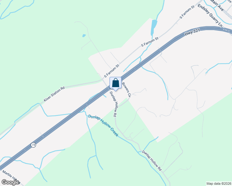 map of restaurants, bars, coffee shops, grocery stores, and more near 205 Dunlap Hollow Road in Friendsville
