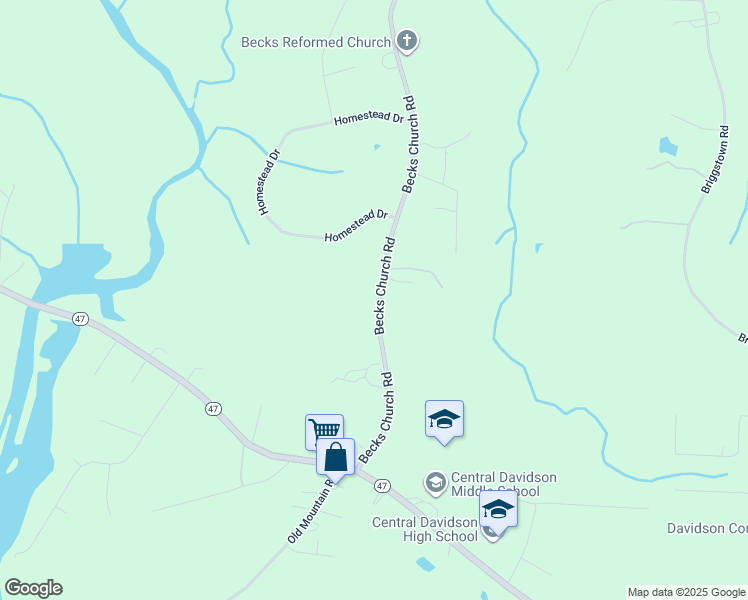 map of restaurants, bars, coffee shops, grocery stores, and more near 3440 Becks Church Road in Lexington