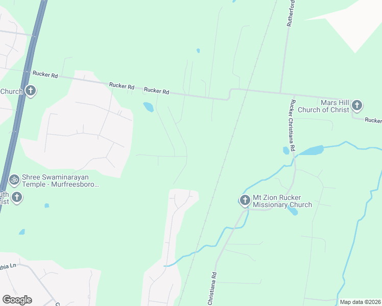 map of restaurants, bars, coffee shops, grocery stores, and more near 290 Rucker Road in Murfreesboro