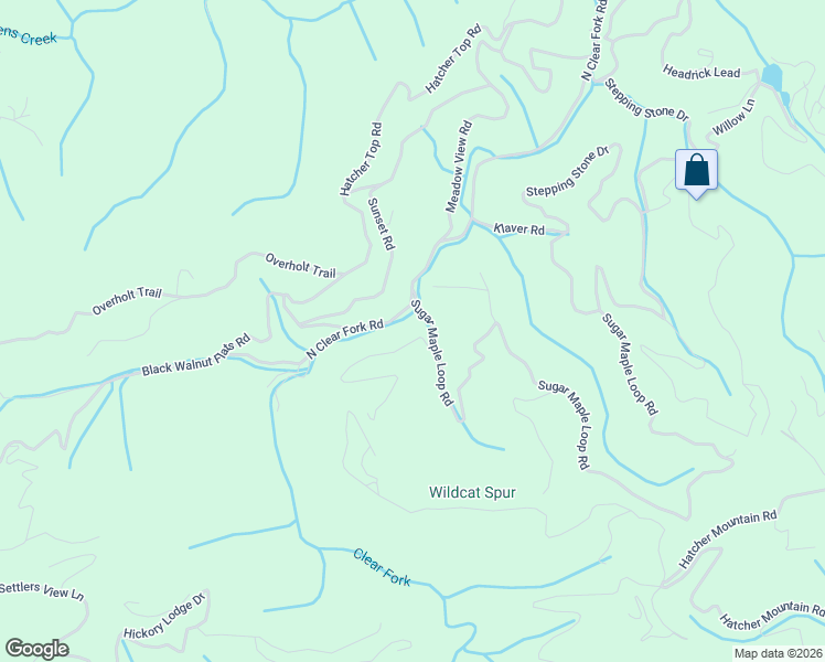 map of restaurants, bars, coffee shops, grocery stores, and more near 2509 Wildcat Ridge Road in Pigeon Forge