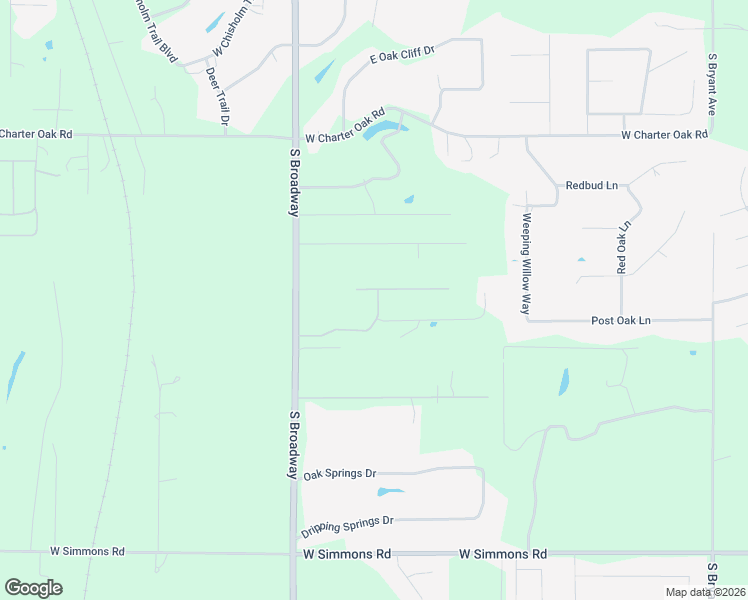 map of restaurants, bars, coffee shops, grocery stores, and more near 245 Timberland Drive in Edmond