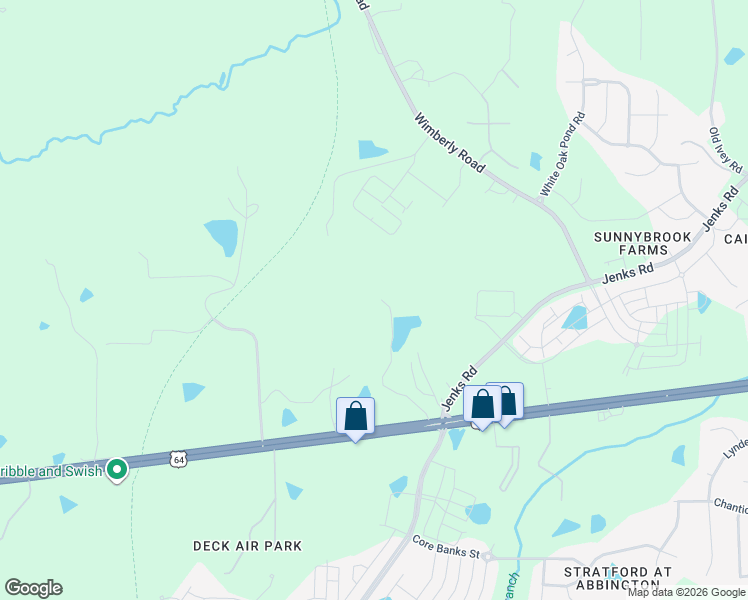 map of restaurants, bars, coffee shops, grocery stores, and more near 7529 Creek Bird Road in Apex