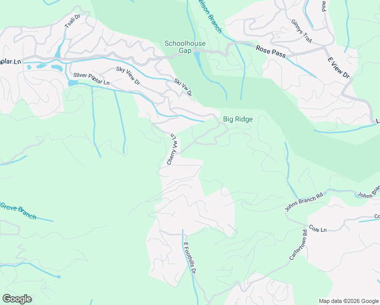 map of restaurants, bars, coffee shops, grocery stores, and more near 1908 Rhododendron Lane in Sevierville