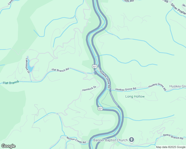map of restaurants, bars, coffee shops, grocery stores, and more near 101 Flat Branch Road in Gatlinburg