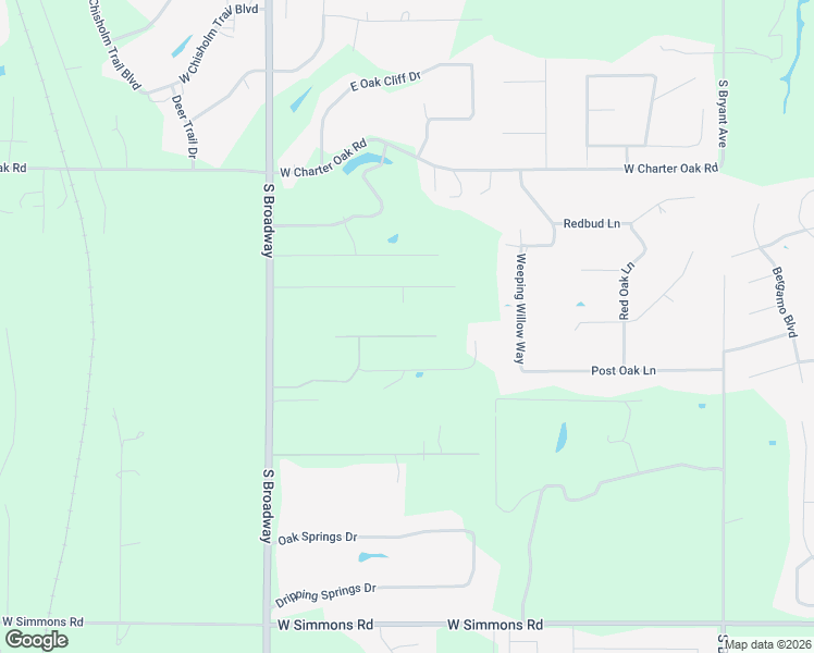 map of restaurants, bars, coffee shops, grocery stores, and more near 401 Old Farm Road in Edmond