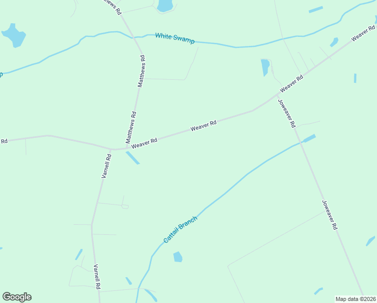 map of restaurants, bars, coffee shops, grocery stores, and more near 4444 Weaver Road in Wilson