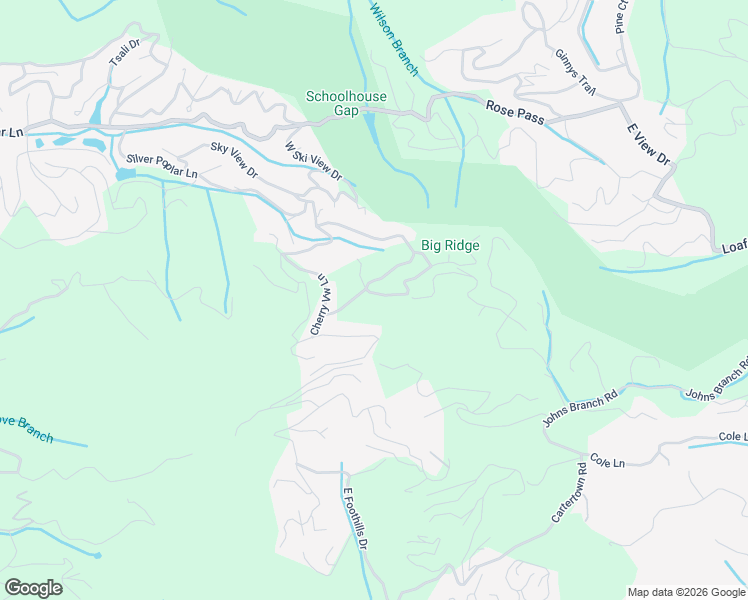 map of restaurants, bars, coffee shops, grocery stores, and more near 1908 Rhododendron Lane in Sevierville