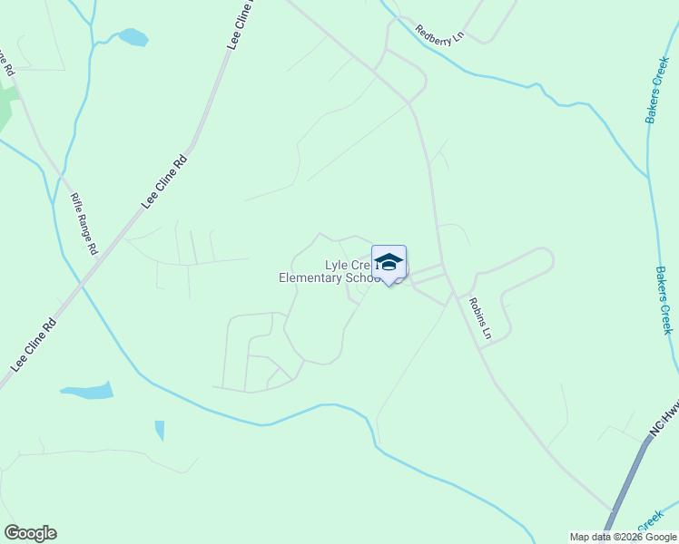 map of restaurants, bars, coffee shops, grocery stores, and more near 4111 Library Lane Northwest in Conover