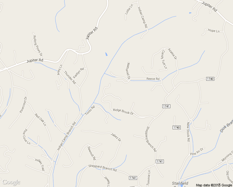 map of restaurants, bars, coffee shops, grocery stores, and more near 128 Ridge Brook Drive in Weaverville