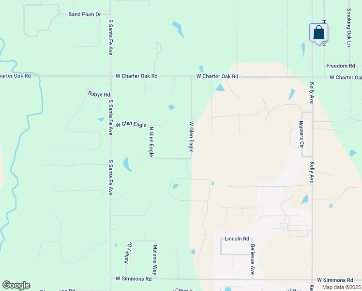 map of restaurants, bars, coffee shops, grocery stores, and more near 9207 Kevins Way in Edmond