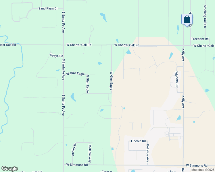map of restaurants, bars, coffee shops, grocery stores, and more near 9207 Kevins Way in Edmond