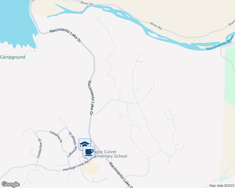 map of restaurants, bars, coffee shops, grocery stores, and more near 9960 Bluegill Drive in Paso Robles
