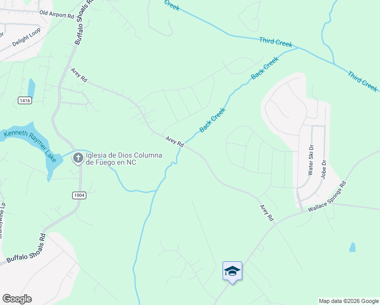 map of restaurants, bars, coffee shops, grocery stores, and more near 284 Arey Road in Statesville