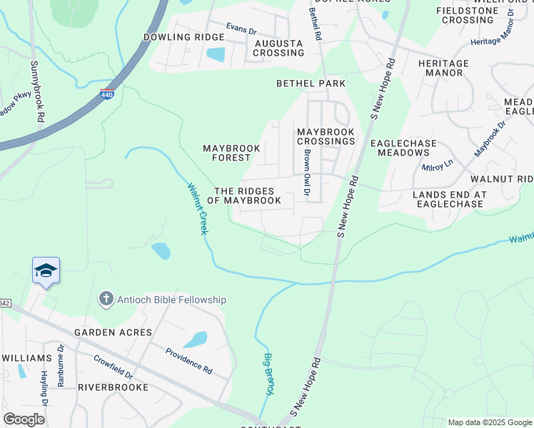 map of restaurants, bars, coffee shops, grocery stores, and more near 2737 Erinridge Road in Raleigh