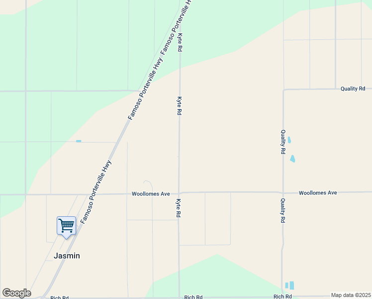 map of restaurants, bars, coffee shops, grocery stores, and more near 11058 Kyte Road in Delano