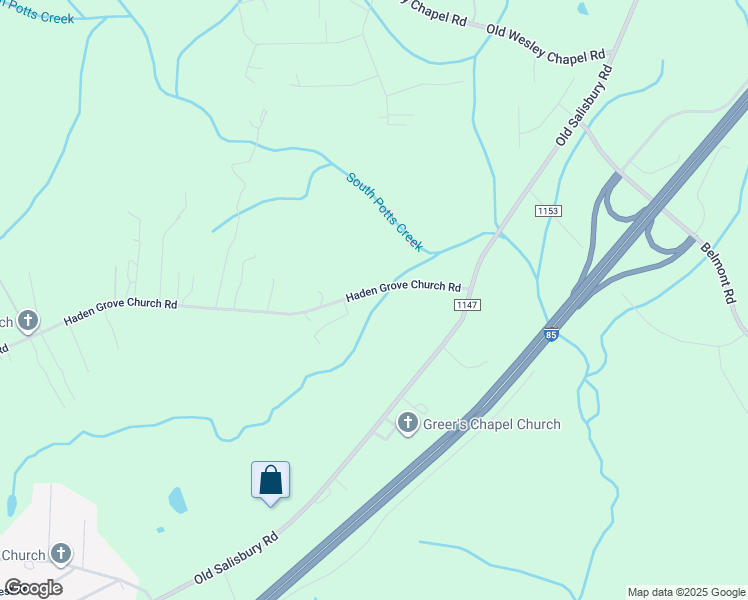 map of restaurants, bars, coffee shops, grocery stores, and more near 355 Haden Grove Church Road in Linwood