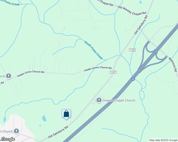 map of restaurants, bars, coffee shops, grocery stores, and more near 355 Haden Grove Church Road in Linwood