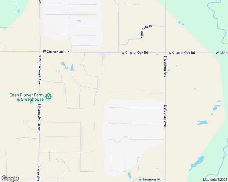 map of restaurants, bars, coffee shops, grocery stores, and more near 9101 West Charter Oak in Edmond