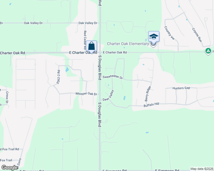 map of restaurants, bars, coffee shops, grocery stores, and more near 4325 Racoon Creek in Guthrie
