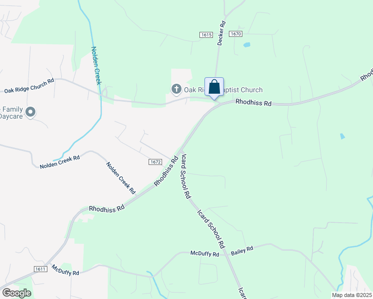 map of restaurants, bars, coffee shops, grocery stores, and more near 7648 Rhodhiss Road in Connelly Springs