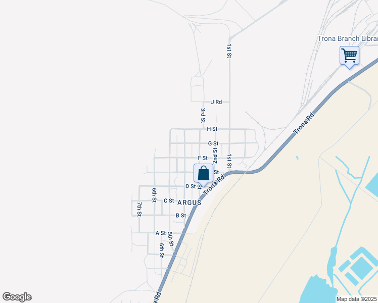 map of restaurants, bars, coffee shops, grocery stores, and more near 82451 4th Street in Searles Valley