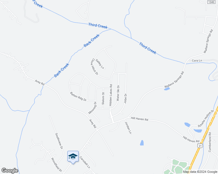 map of restaurants, bars, coffee shops, grocery stores, and more near 167 Hidden Lakes Road in Statesville