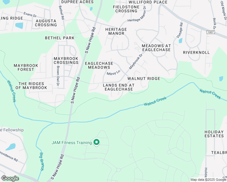 map of restaurants, bars, coffee shops, grocery stores, and more near 5501 Oregon Landing Place in Raleigh