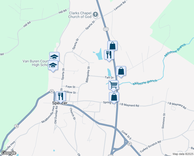 88 Taft Drive, Spencer TN Walk Score