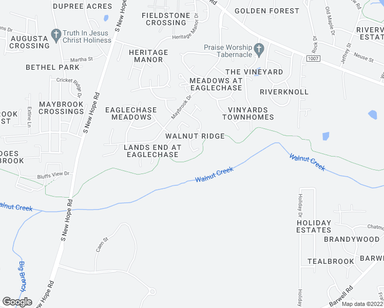 map of restaurants, bars, coffee shops, grocery stores, and more near 2212 Walnut Ridge Court in Raleigh