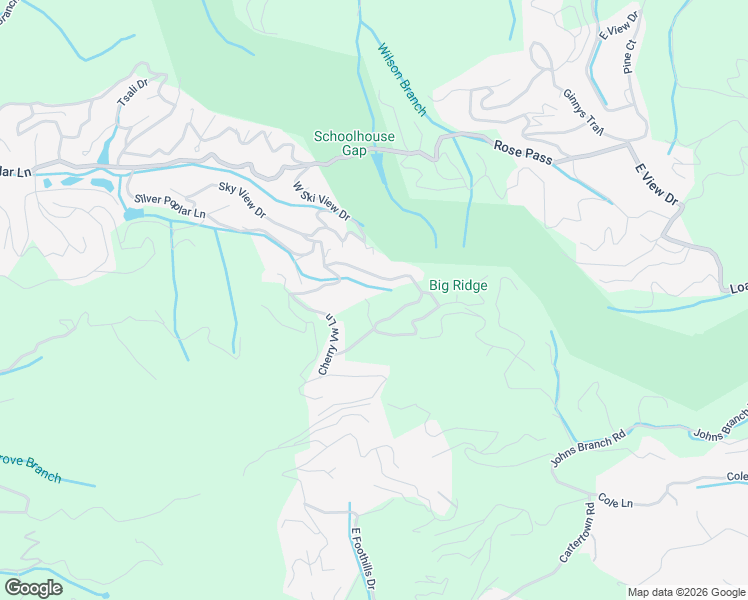 map of restaurants, bars, coffee shops, grocery stores, and more near 1925 Battle Top Road in Sevierville