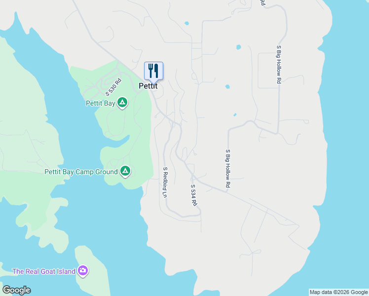 map of restaurants, bars, coffee shops, grocery stores, and more near 20439 Levi-Cookson Road in Tahlequah