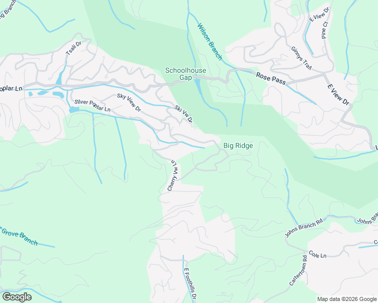 map of restaurants, bars, coffee shops, grocery stores, and more near 1925 Battle Top Road in Sevierville