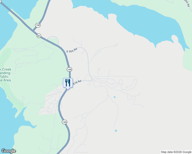 map of restaurants, bars, coffee shops, grocery stores, and more near 23552 East 876 Road in Park Hill