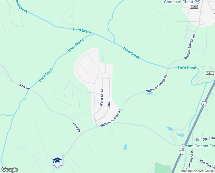 map of restaurants, bars, coffee shops, grocery stores, and more near 189 Jobe Drive in Statesville