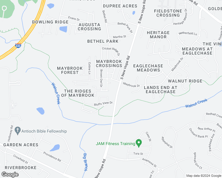 map of restaurants, bars, coffee shops, grocery stores, and more near 2504 Lilymount Drive in Raleigh