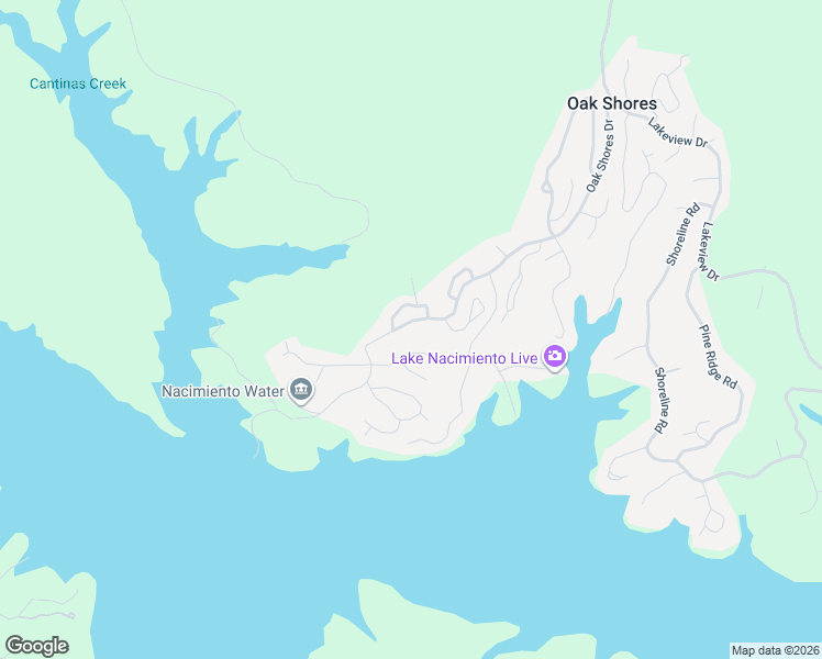 map of restaurants, bars, coffee shops, grocery stores, and more near 2762 Oak Shores Drive in Bradley