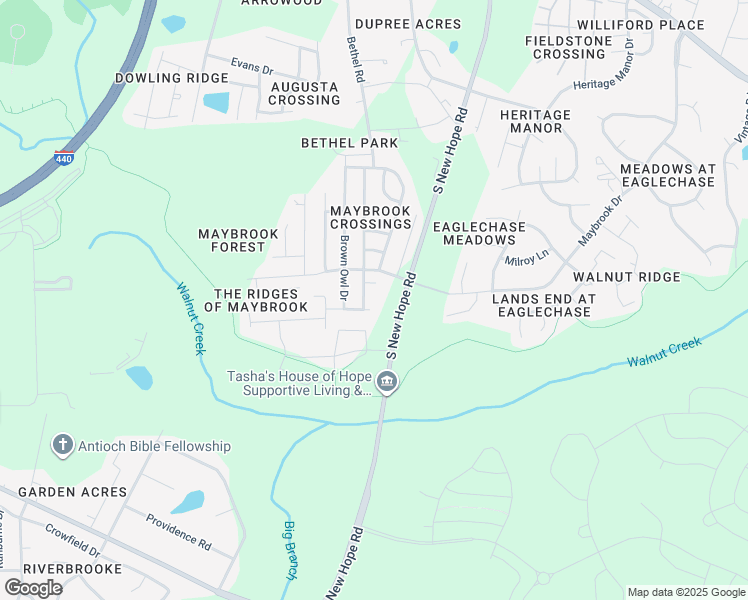 map of restaurants, bars, coffee shops, grocery stores, and more near 1733 Pebble Ridge Drive in Raleigh