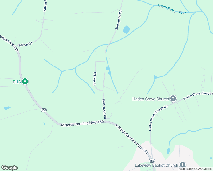map of restaurants, bars, coffee shops, grocery stores, and more near 3951 Swicegood Road in Linwood