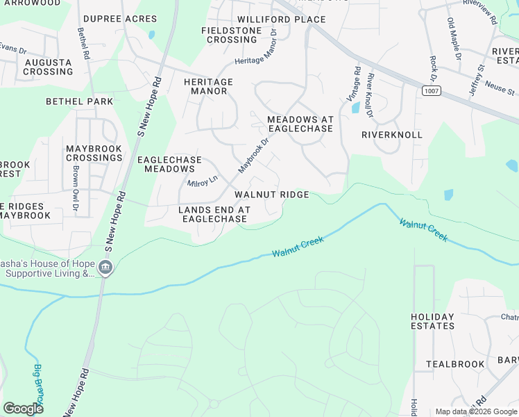 map of restaurants, bars, coffee shops, grocery stores, and more near 2212 Walnut Ridge Court in Raleigh