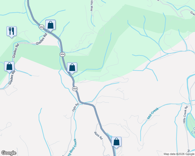 map of restaurants, bars, coffee shops, grocery stores, and more near 2202 Berry Clark Drive in Gatlinburg