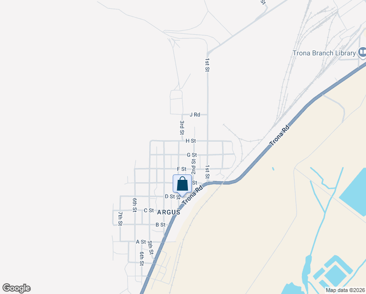map of restaurants, bars, coffee shops, grocery stores, and more near 82475 3rd Street in Searles Valley